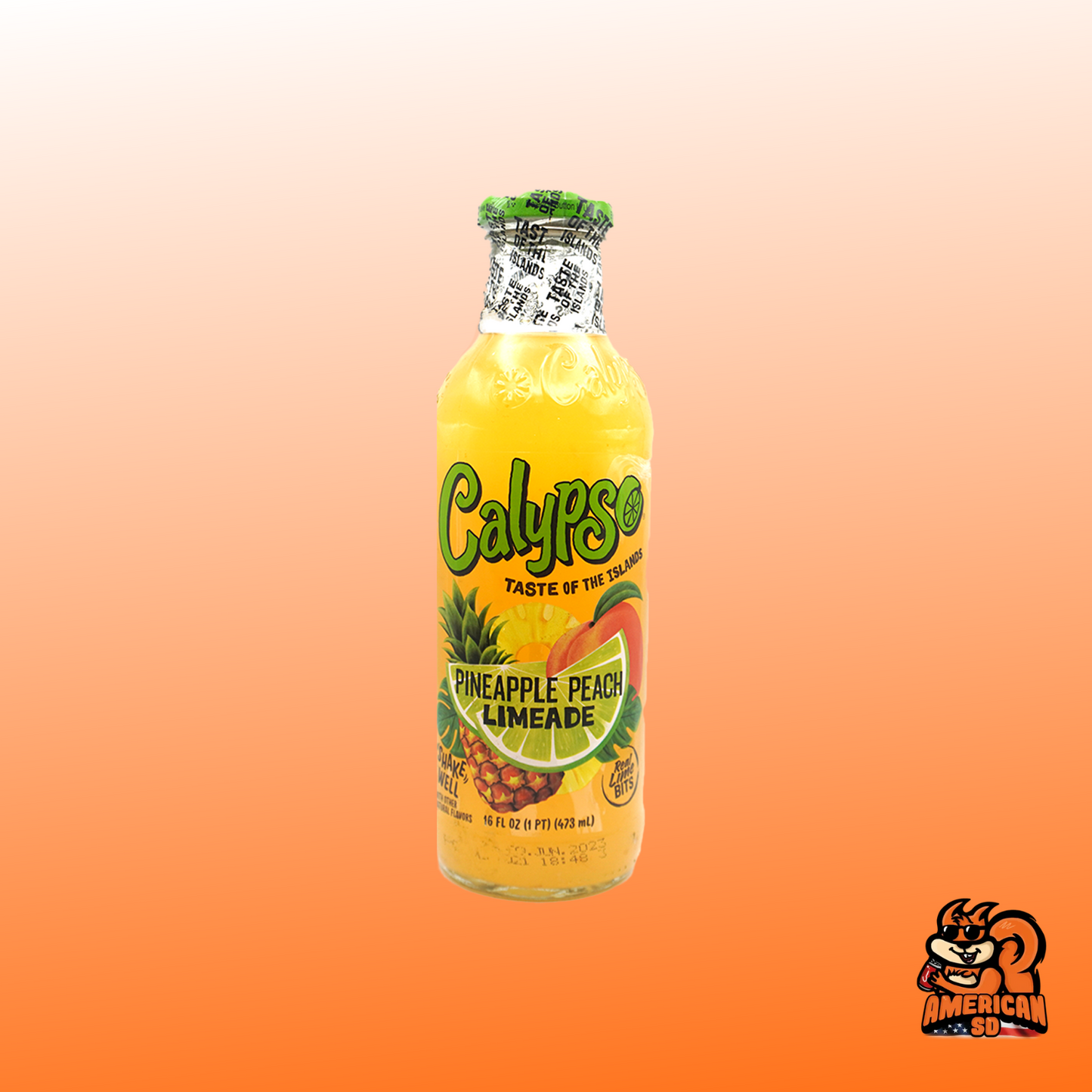 Calypso Pineapple Peach Limeade 473ml