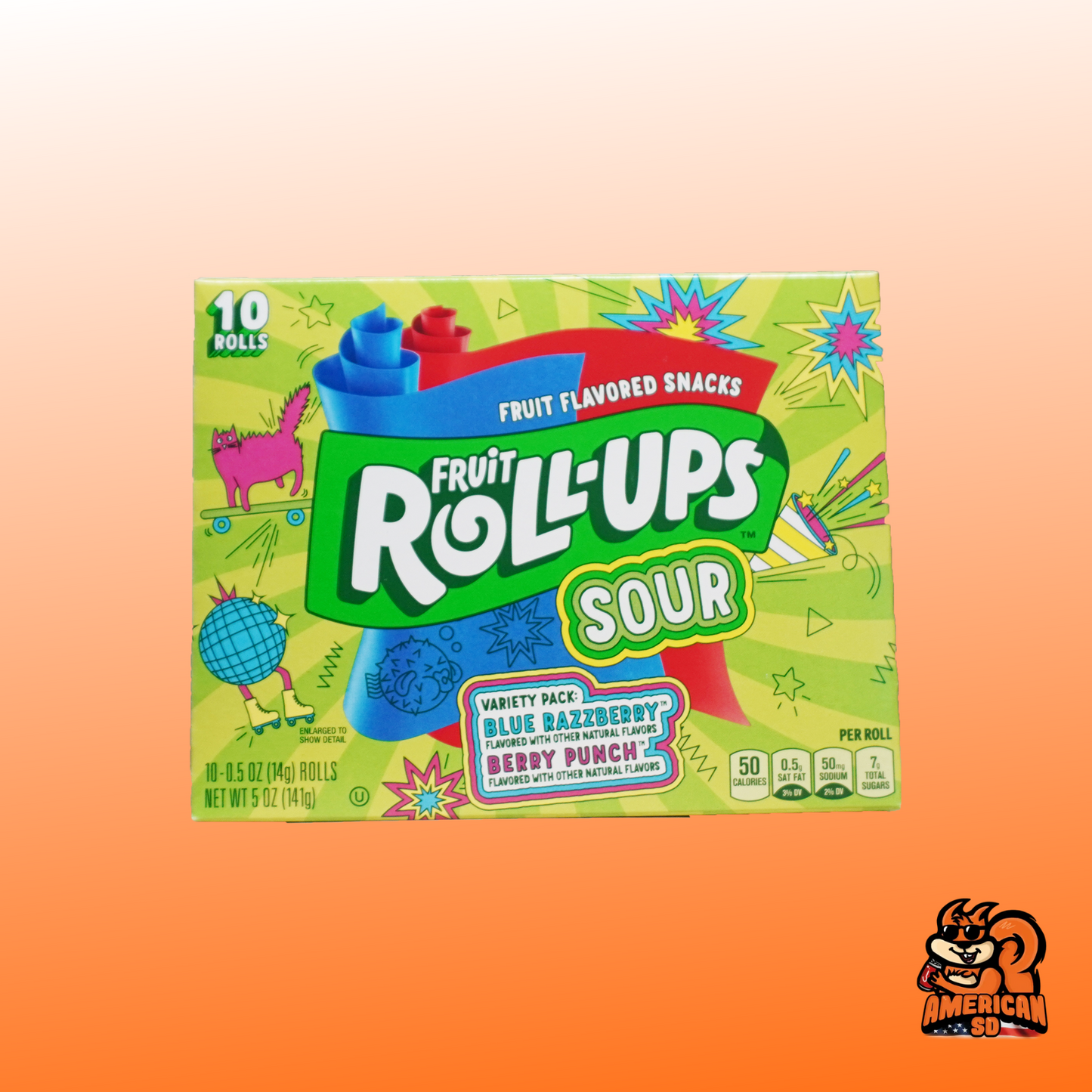 Fruit Roll Ups Sour 141g