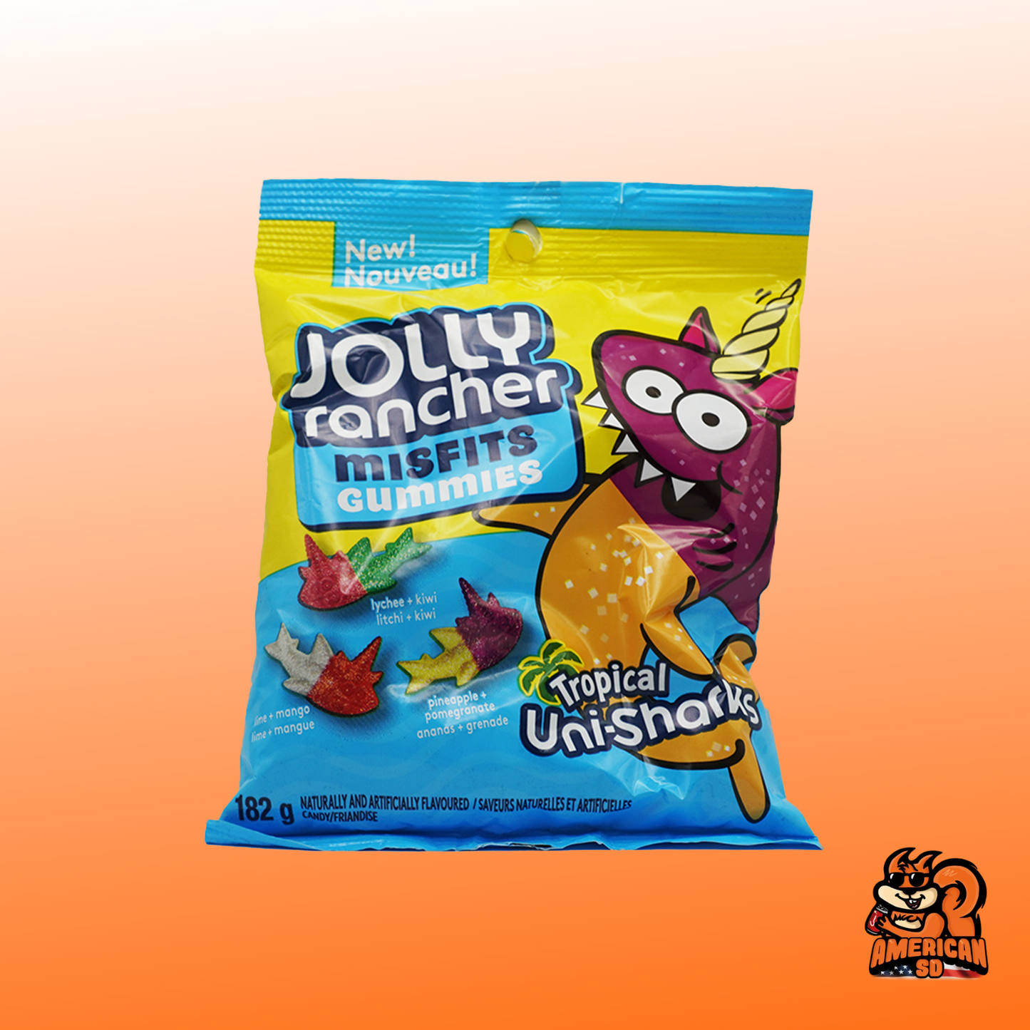 Jolly Rancher Misfits Gummies tropical unisharks - 182g