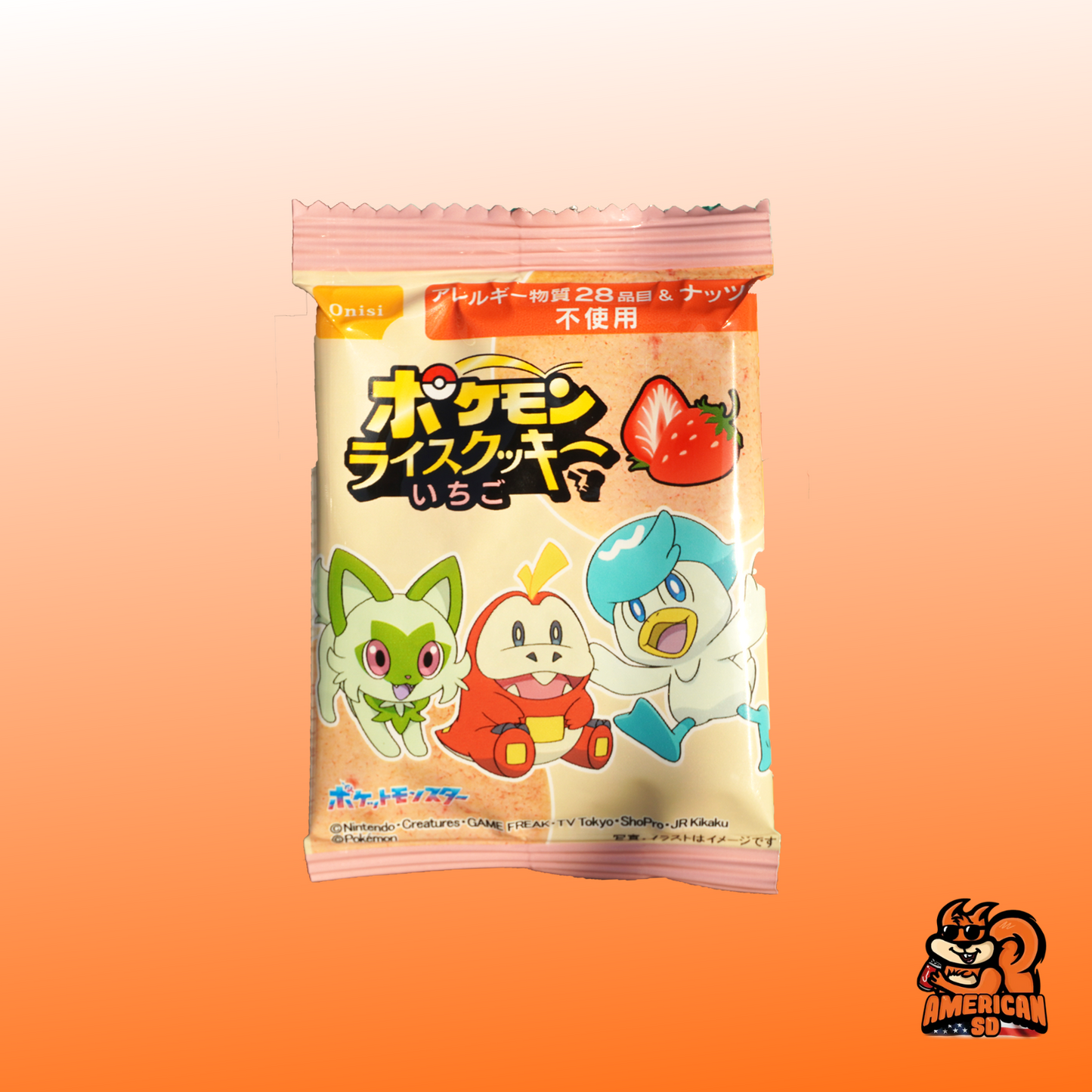 Onisi Pokemon Rice Cookies 8g Berry