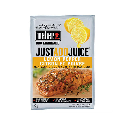 Weber JUSTADDJUICE Lemon Pepper Marinade Mix 32g