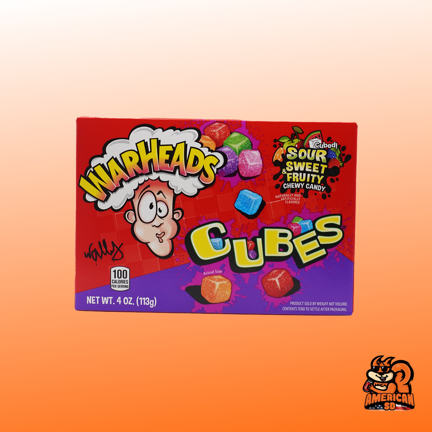 Warheads Chewy Cubes 113g