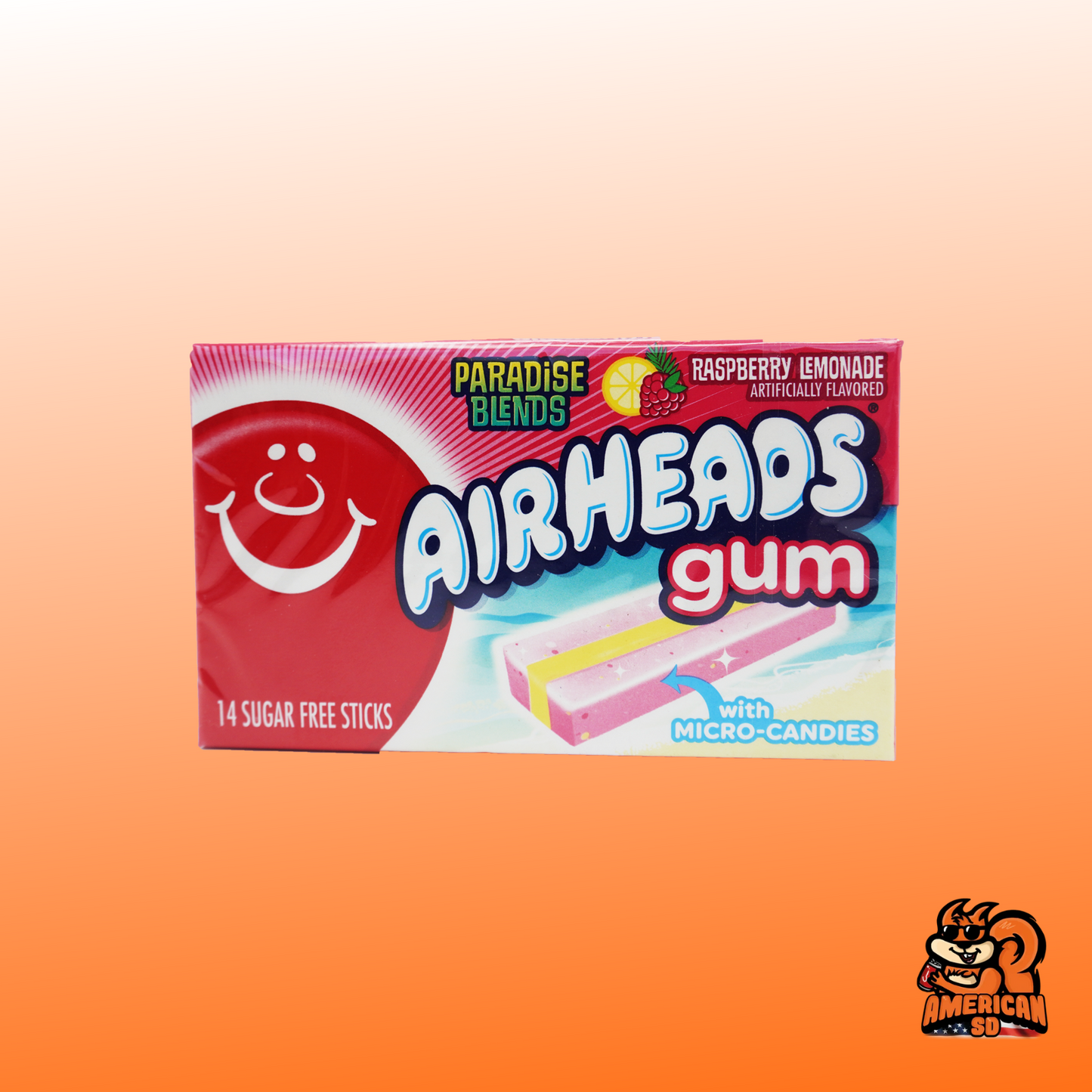 Airheads Gum Raspberry Lemonade 34g