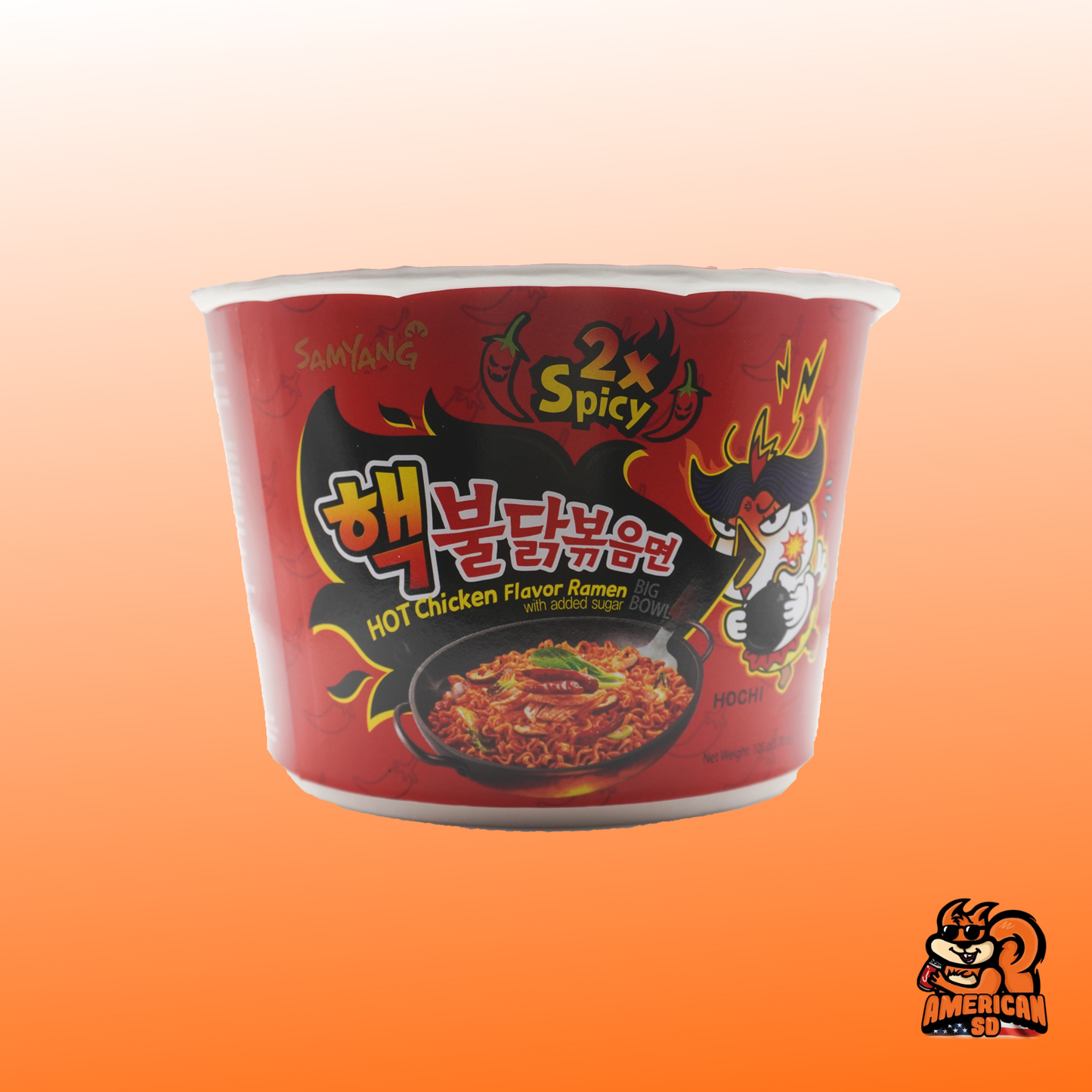 Samyang Instant Ramen Noodle Cup 2X Spicy Hot Chicken 105g