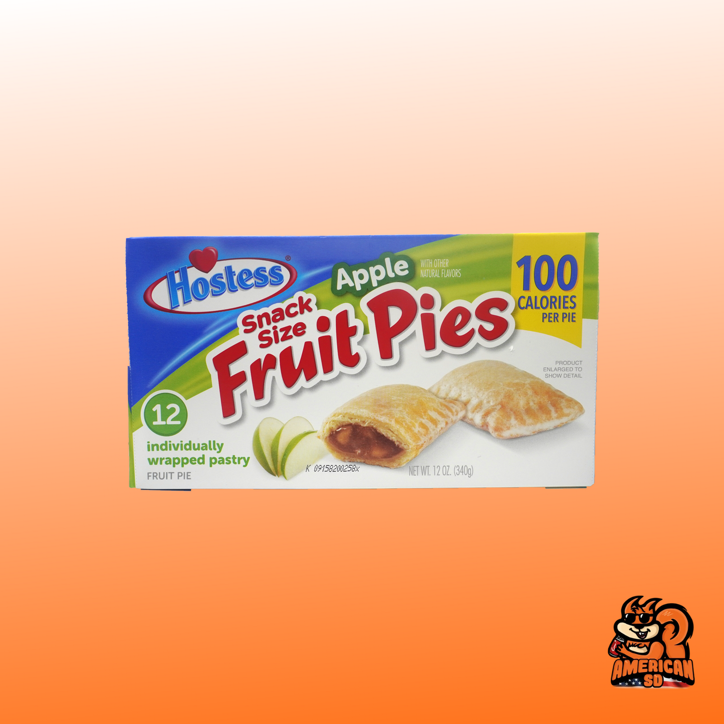 Hostess Snack Size Fruit Pies Apple 28.3g
