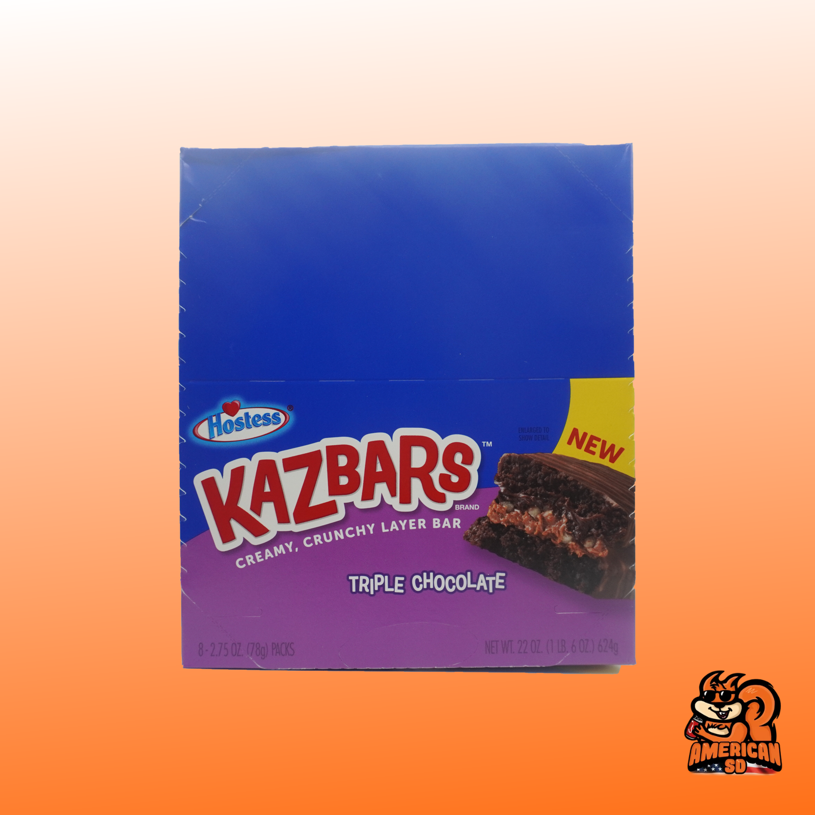 Hostess Kazbars Triple Chocolate 78g americansd24