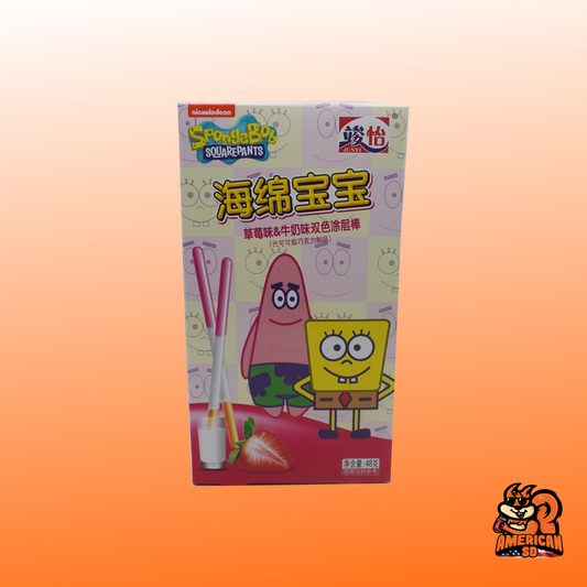 Spongebob Strawberry Yogurt flavor sticks 48g