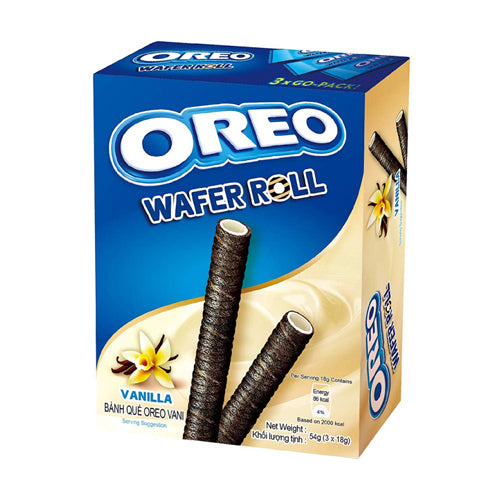 Orero Wafer Vanilla Roll 54g